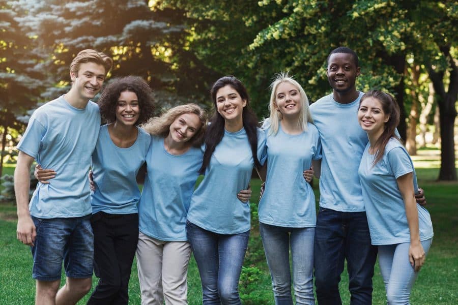 A group of young leaders