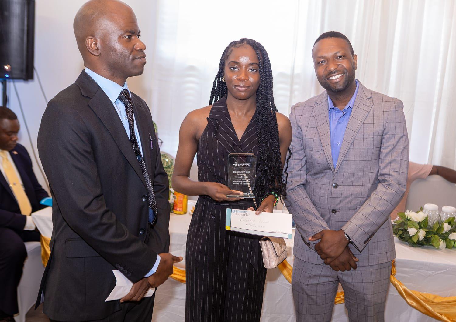 WLIF team members at a recognition event